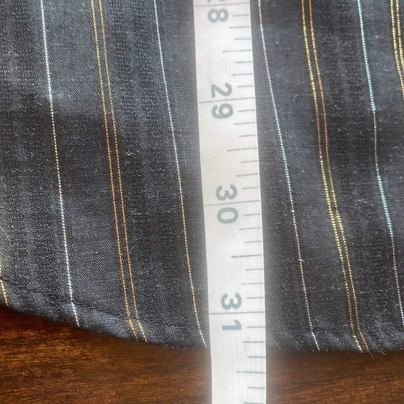 Panhandle Slim Pearl Snap Black With Gold Threading Long Sleeve Shirt Size 16-35 - Picture 14 of 14